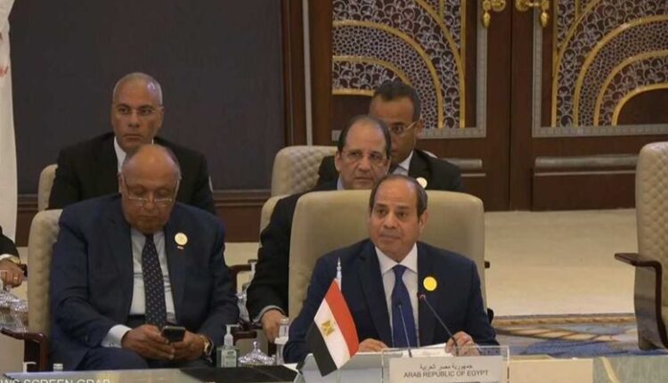 السيسي أمام قمة جدة: الحفاظ على الدولة الوطنية فرض عين