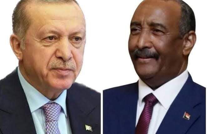 رئيس مجلس السيادة يجرى إتصالا هاتفيا مع الرئيس التركي