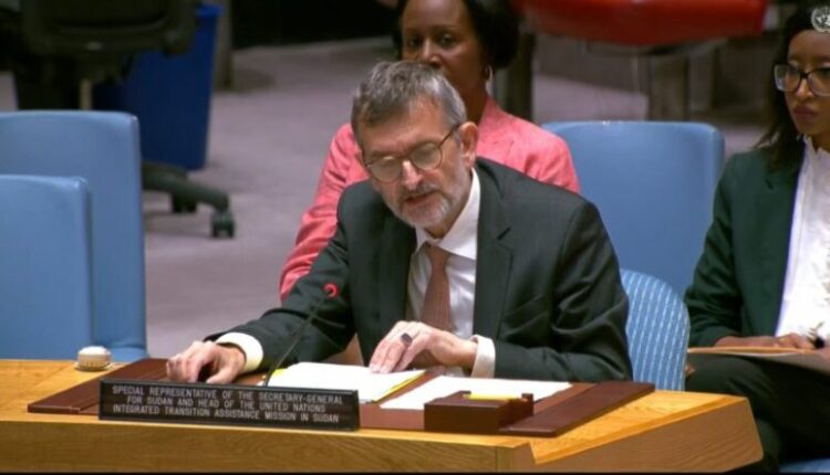 الأمم المتحدة: مبعوثنا الخاص للسودان فولكر بيرتس يعمل من نيروبي