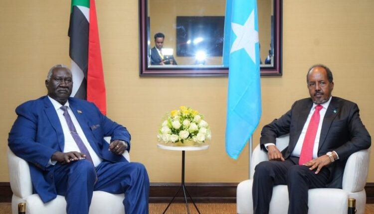 مالك عقار يلتقي الرئيس الصومالي في جيبوتي