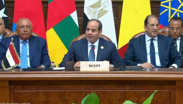 نص كلمة السيسي في قمة دول جوار السودان