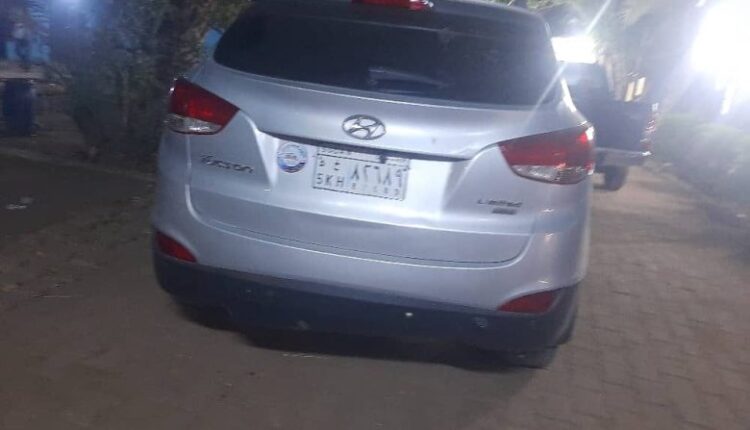 ضبط عربة توسان مسروقة من الخرطوم