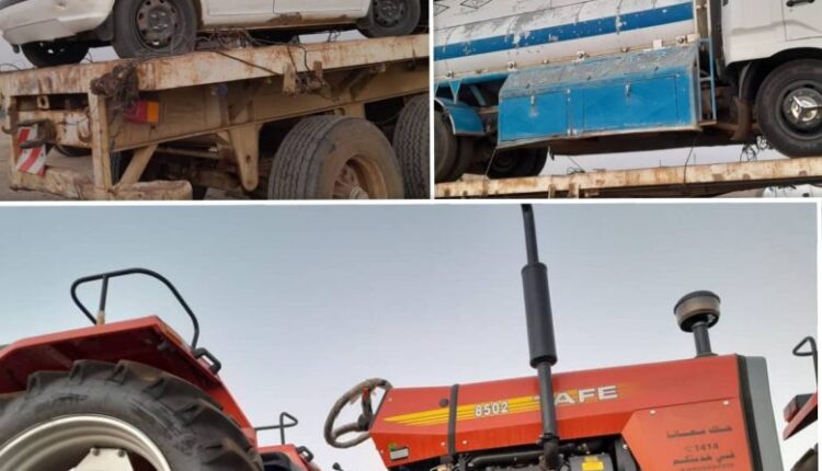 شرطة شرق الجزيرة تضبط عربات دون اوراق رسمية