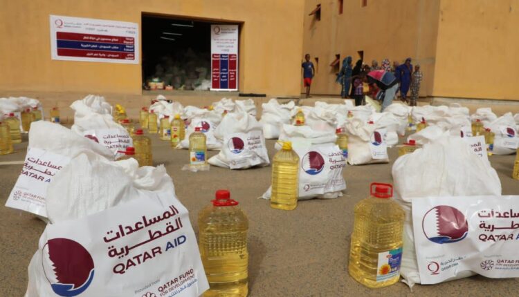 مساعدات غذائية من قطر الخيرية لـ(6000) للنازحين لولاية نهر النيل