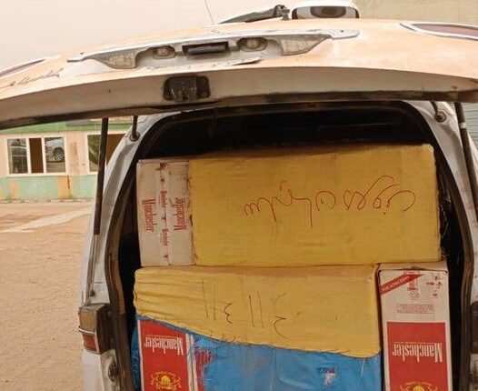 ضبط عربات تحمل مكيفات وسجائر مهربة بالشمالية