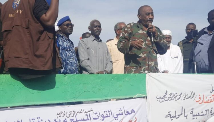 والى القضارف يخاطب المقاومه الشعبيه بمحلية قلع النحل